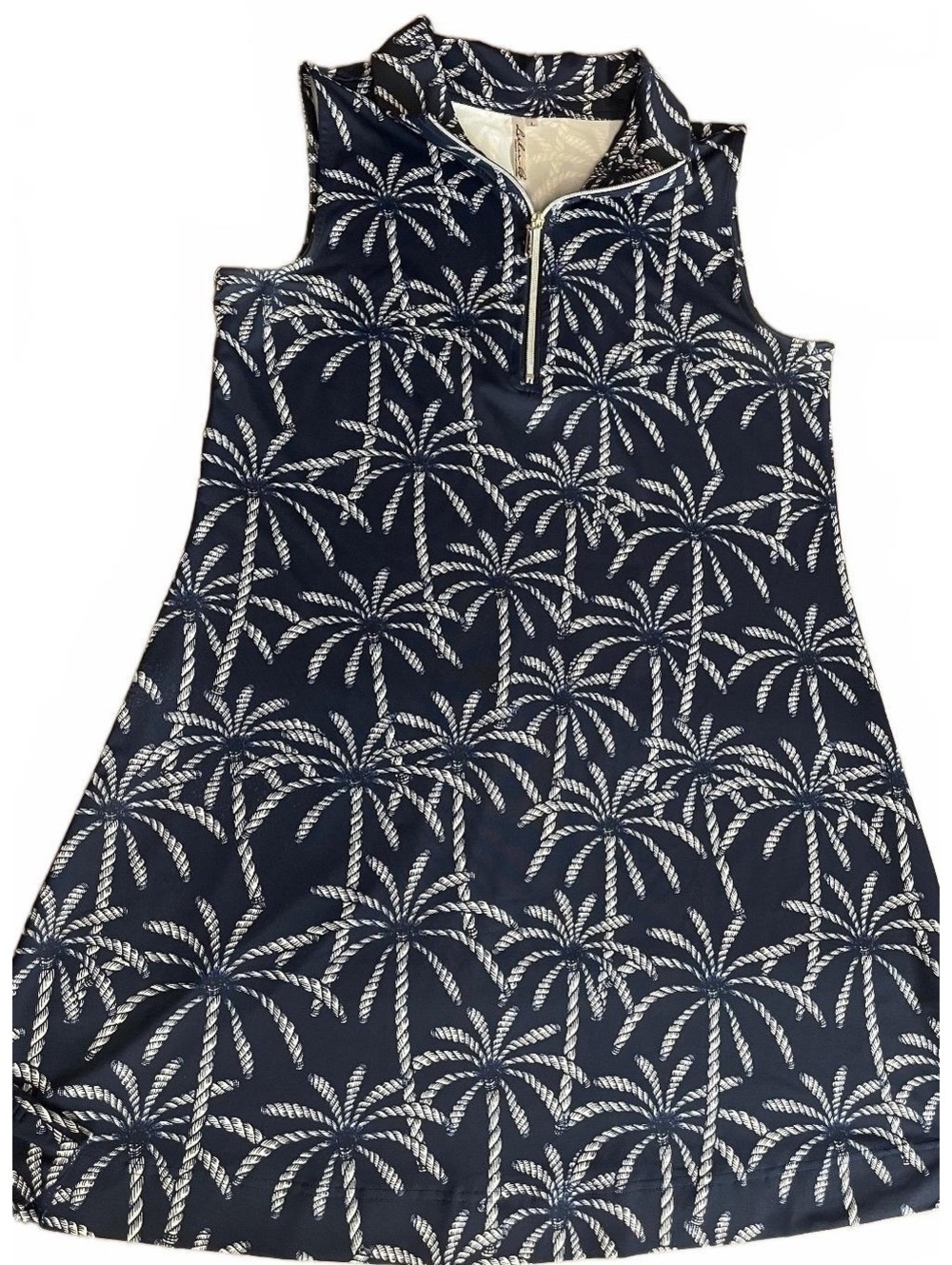 Lulu B sleeveless Palm tree print dress large - Picture 5 of 7